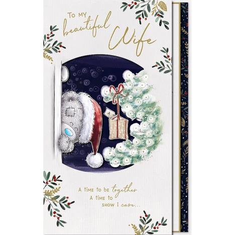 Beautiful Wife Handmade Me to You Bear Christmas Card £4.99